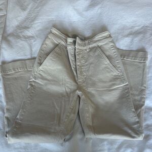 Everlane Bone The High-Rise Skinny Jean